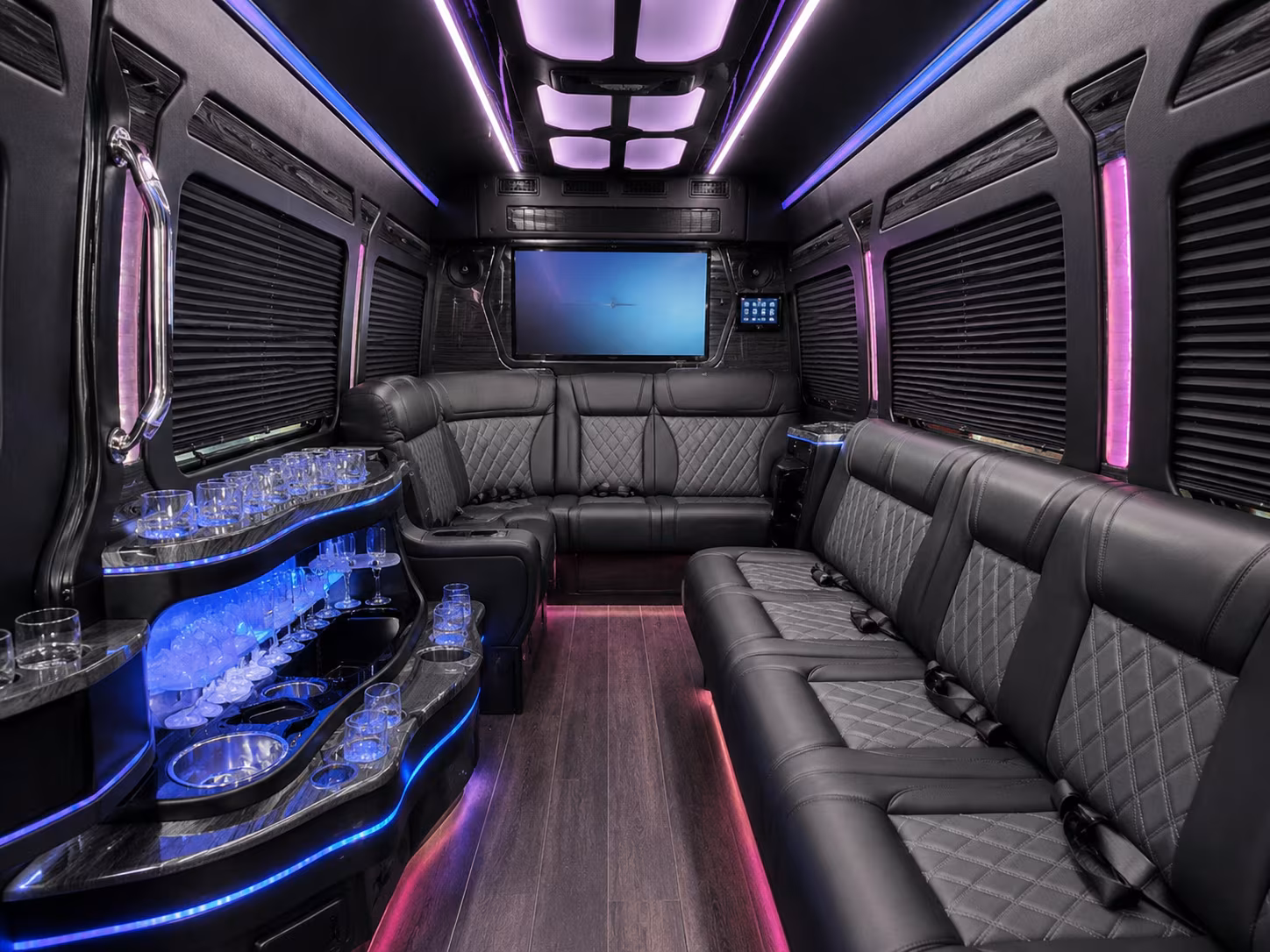browse buses for rehearsal dinners and bachelorette nights in birmingham and royal oak