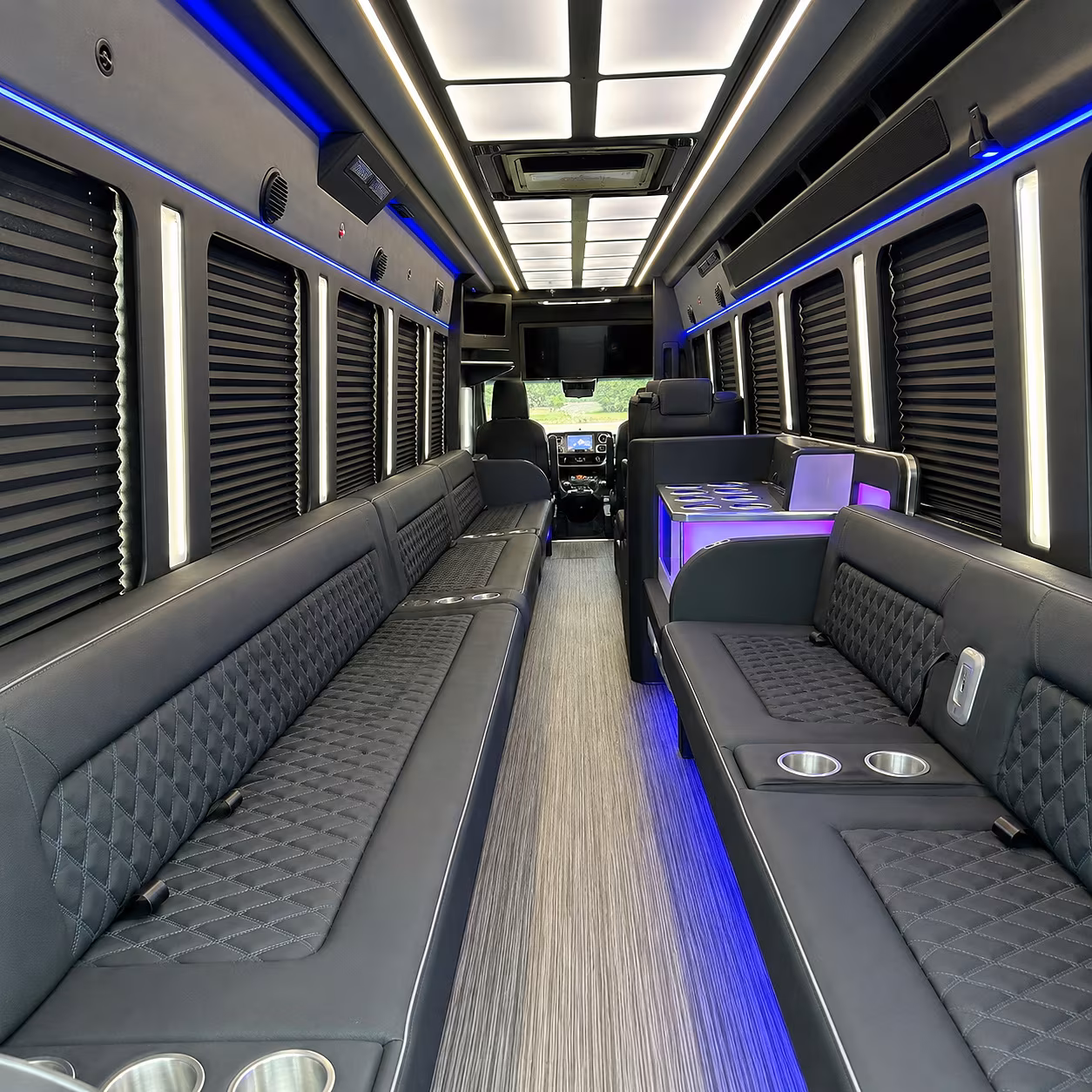 troy party bus rentals inside